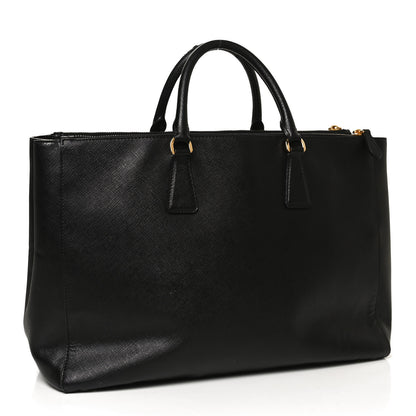 Prada Saffiano Large Galleria Double Zip Tote Black 3 of 13
