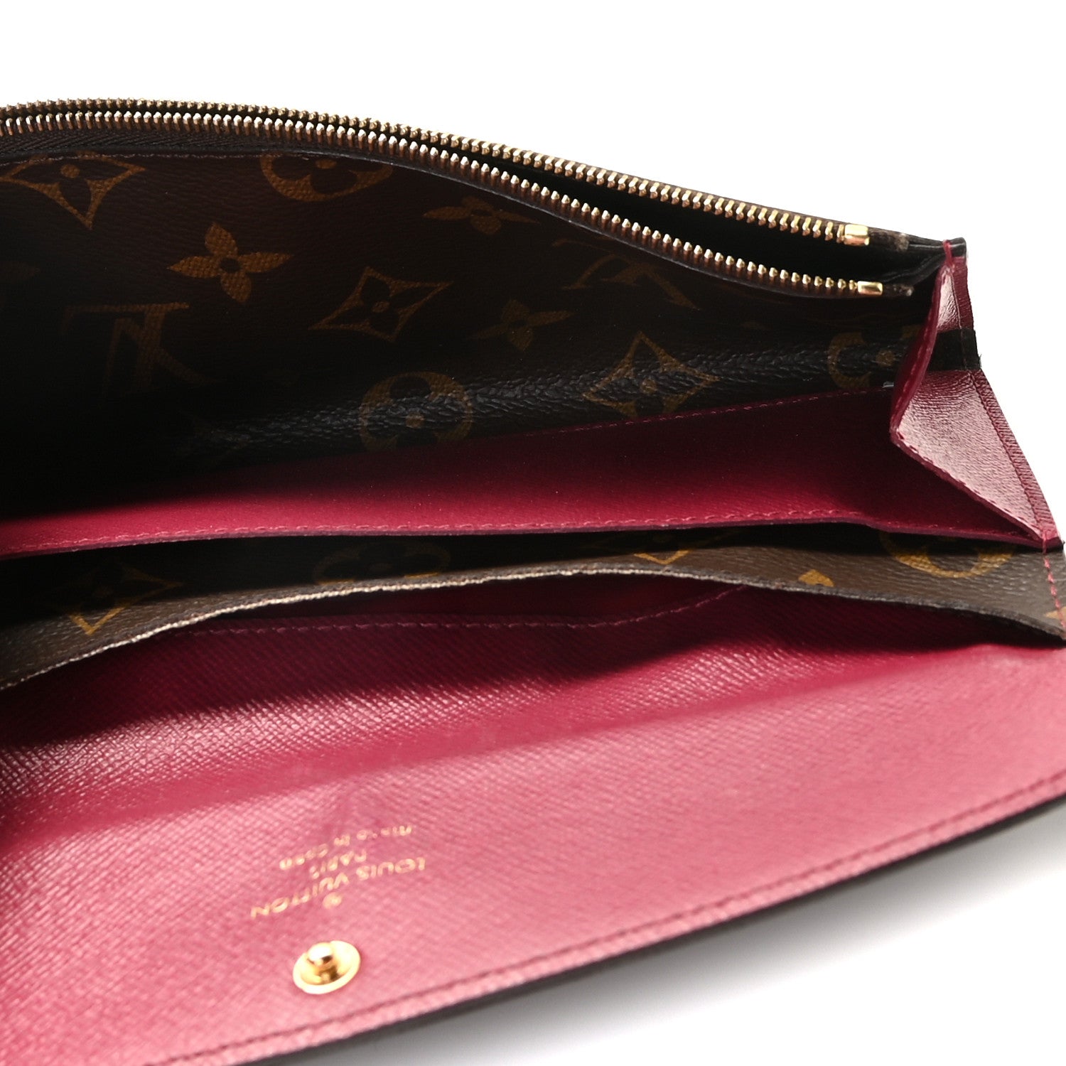 Louis Vuitton Monogram Emilie Wallet Fuchsia 6 of 11
