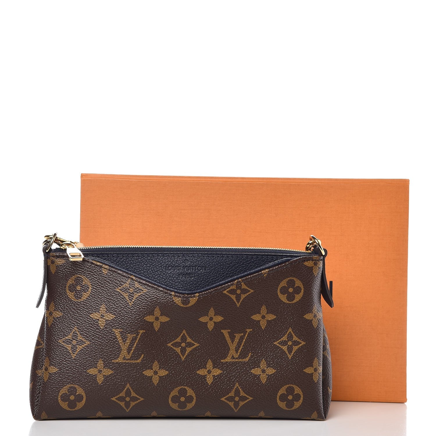 Louis Vuitton Monogram Pallas Clutch Blue Marine 9 of 9