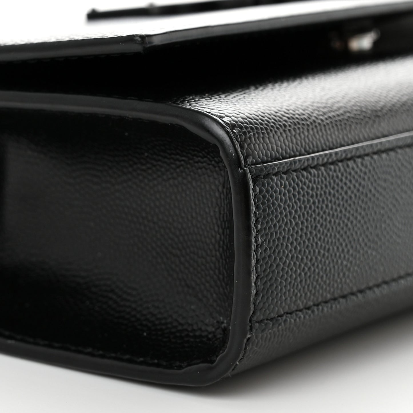 Grain De Poudre Small Monogram Monochrome Kate Satchel Black