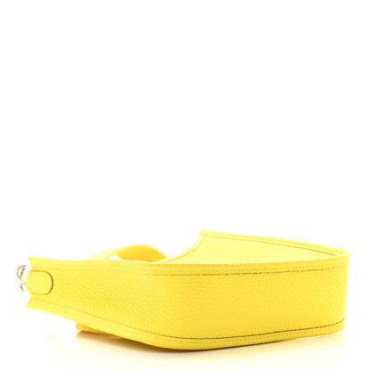 Hermes Taurillon Clemence Evelyne TPM Lime 4 of 14