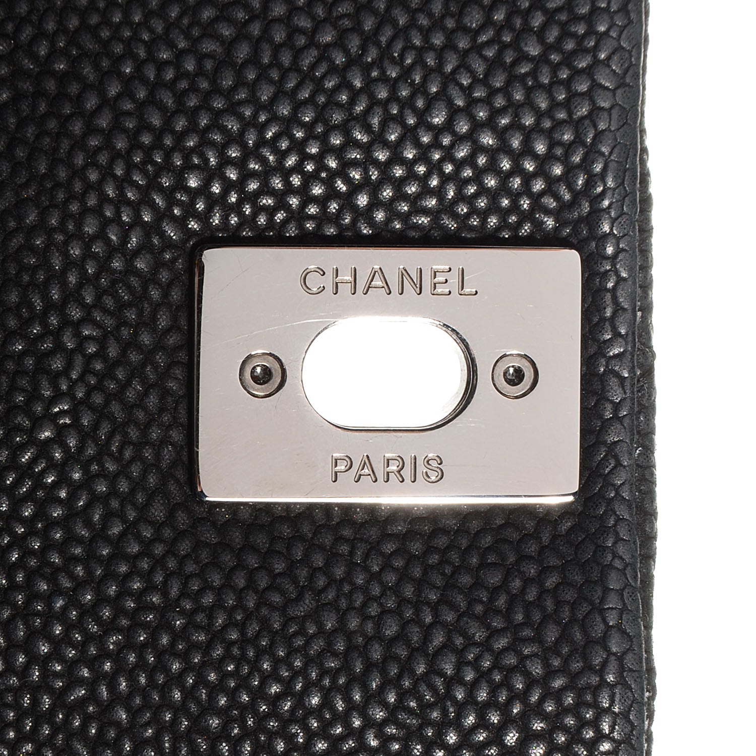 Chanel Iridescent Caviar Medium Lady Pearly Flap Black 8 of 8