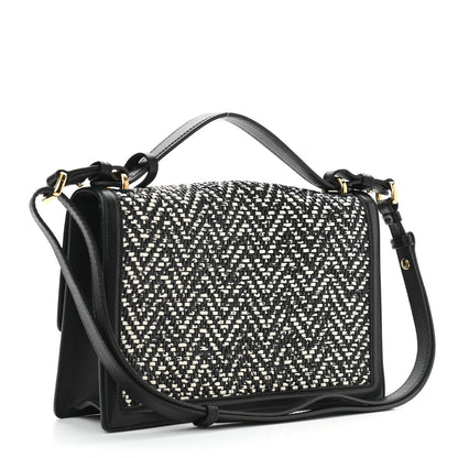 Salvatore Ferragamo Tweed Aileen Bag Black White 3 of 9