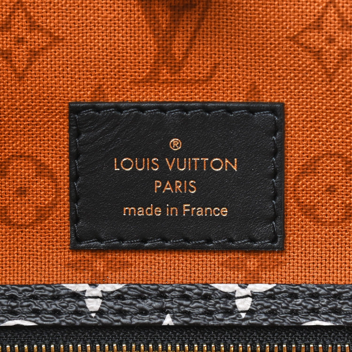 Louis Vuitton Monogram Giant Crafty Neverfull MM Creme Caramel 8 of 9