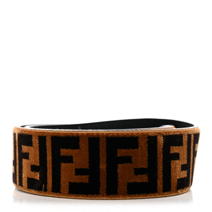 Fendi Velvet Tapestry FF Strap You Tobacco 2 of 5