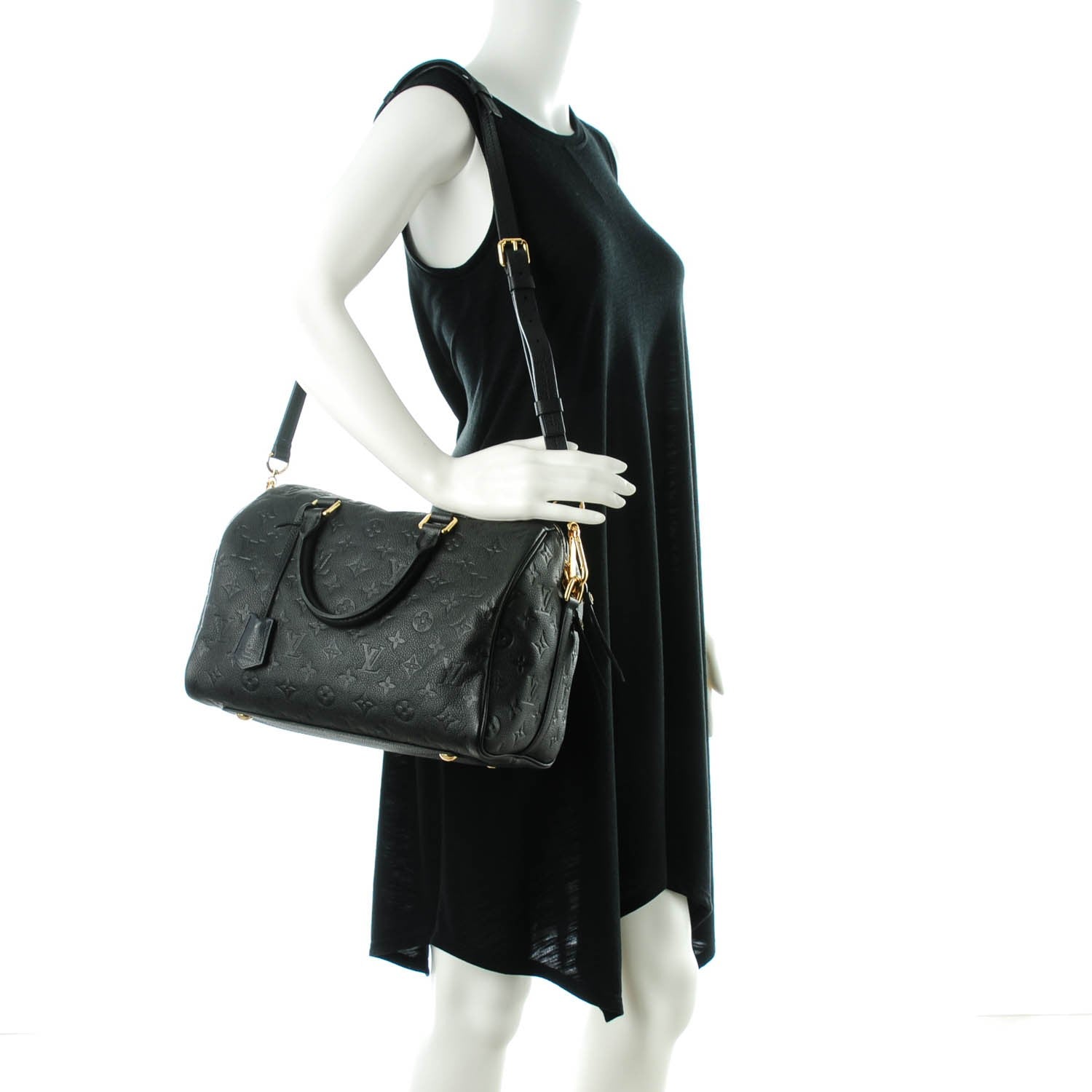Louis Vuitton Empreinte Speedy Bandouliere 30 Black 2 of 9