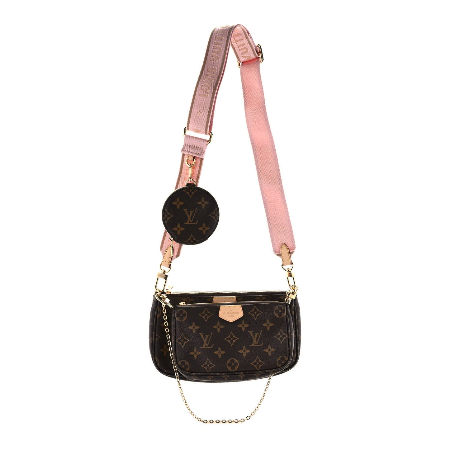 Monogram Multi Pochette Accessories Rose Clair