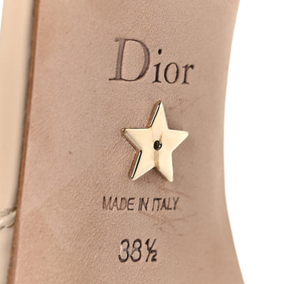 Christian Dior Patent Grosgrain Bow Idylle 35mm Ankle Strap Pumps 38.5 Nude 8 of 9