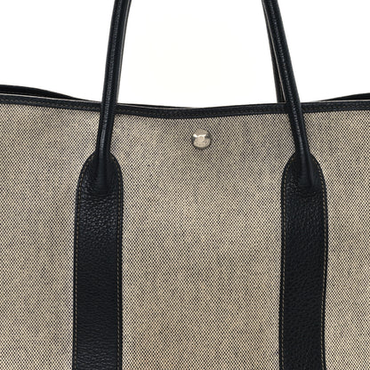 Hermes Buffle Skipper Toile Garden Party 36 MM Tote Black 7 of 10