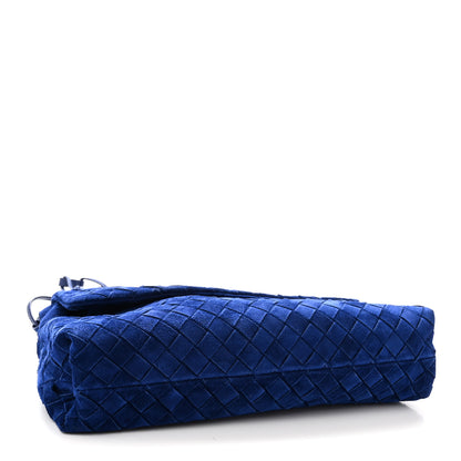 Bottega Veneta Suede Intrecciato Giorno Royal Blue 4 of 9