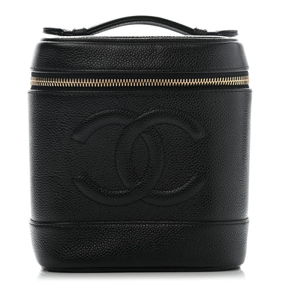 Chanel Caviar Cosmetic Vanity Bag Black 1 of 9
