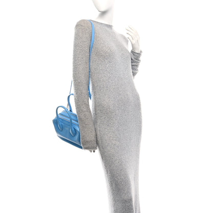 Salvatore Ferragamo Calfskin Star Top Handle Bag Blue 2 of 10