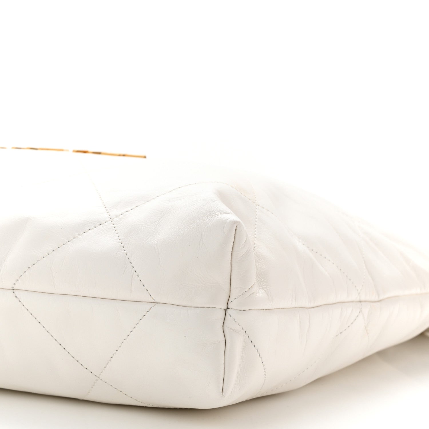 Chanel Shiny Calfskin Quilted Chanel 22 White 11 of 12