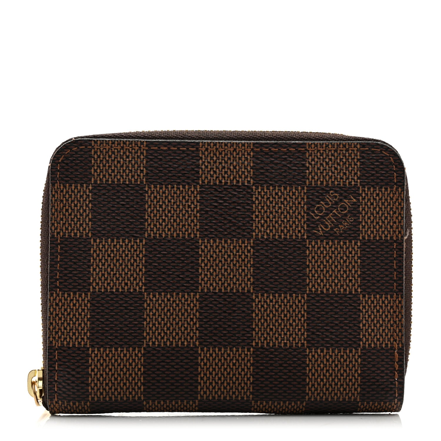 Louis Vuitton Damier Ebene Zippy Coin Purse Rose Ballerine 1 of 6