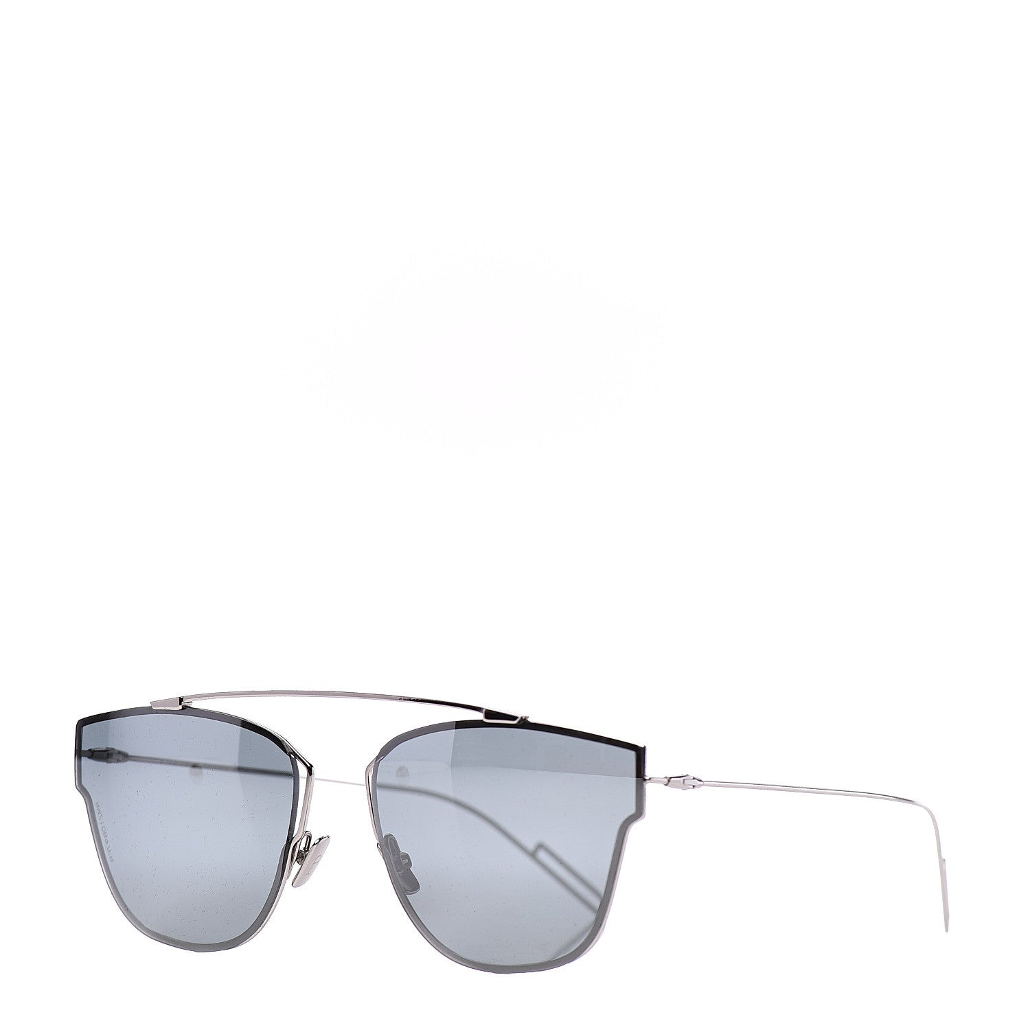 Christian Dior HOMME Metal Mirrored Geometric Sunglasses Palladium 1 of 9