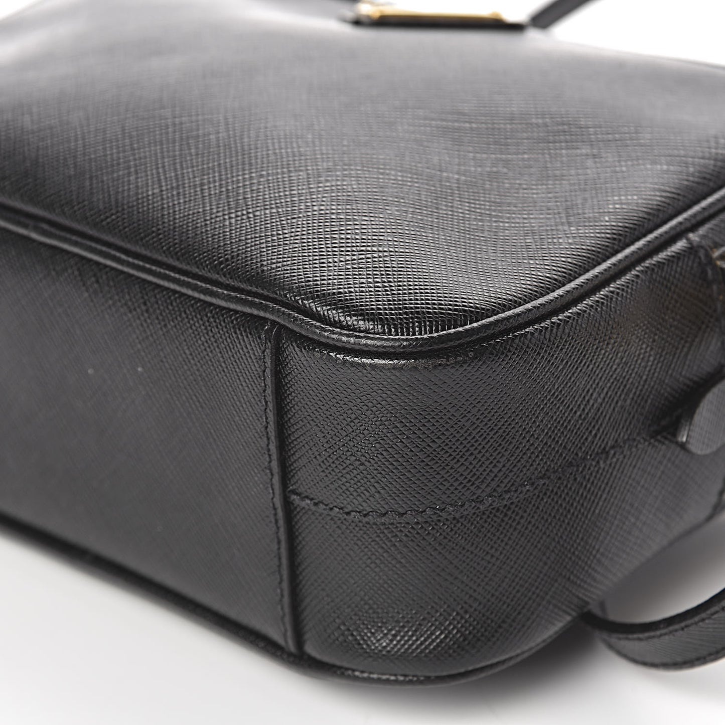 Saffiano Small Camera Crossbody Bag Black