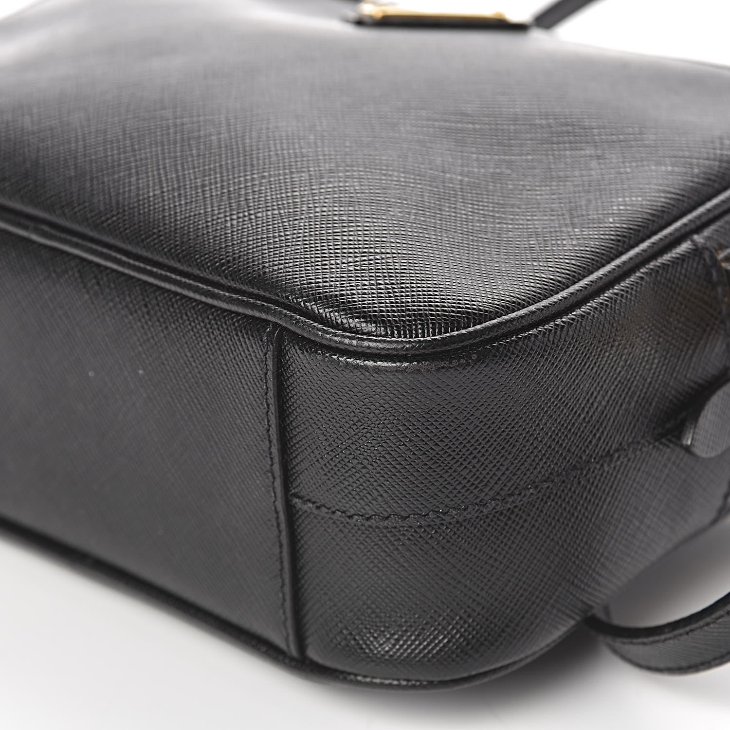 Prada Saffiano Small Camera Crossbody Bag Black 12 of 13