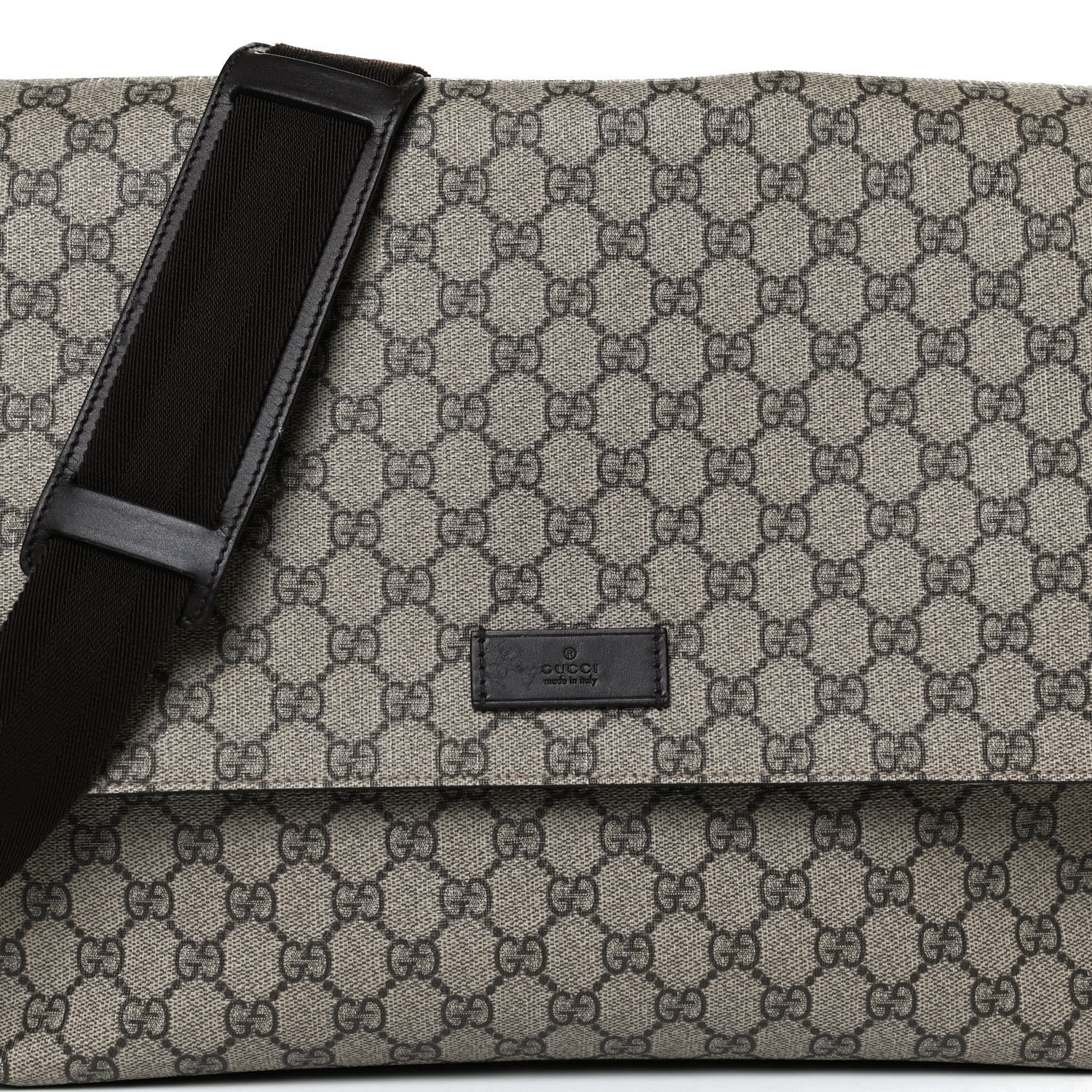 Gucci GG Plus Monogram Messenger Diaper Bag Dark Brown 10 of 16