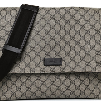 Gucci GG Plus Monogram Messenger Diaper Bag Dark Brown 10 of 16