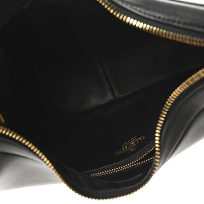 Valentino Garavani Calfskin Stud Sign Zip Hobo Black 5 of 9