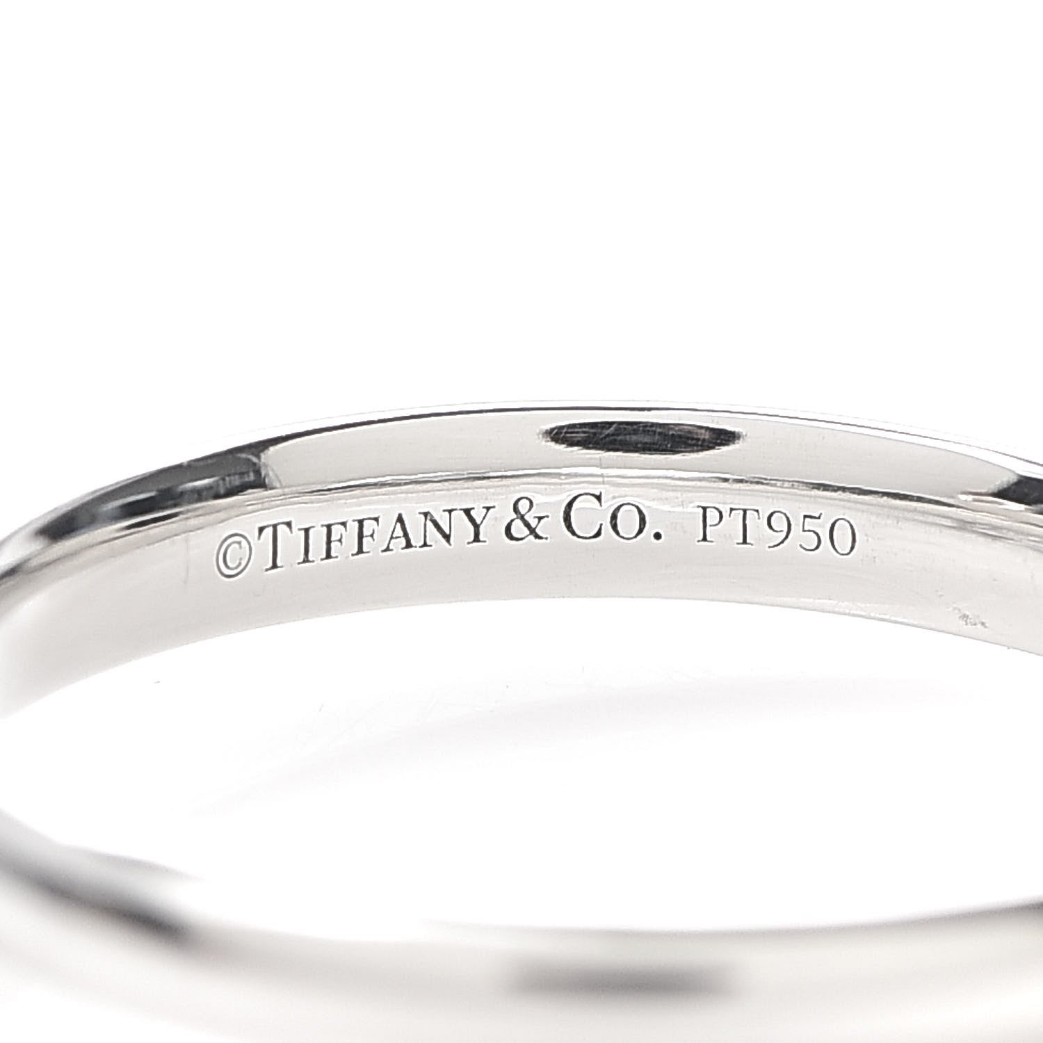 Tiffany Platinum Diamond Aria Band Ring 50 5.5 4 of 4