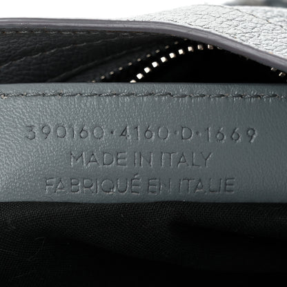 Balenciaga Chevre Silver Metallic Edge Hardware Mini City Bleu Acier 8 of 13