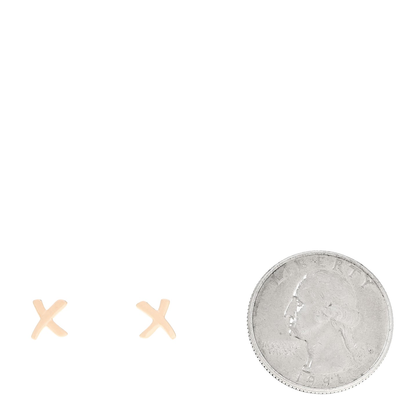 18K Rose Gold Mini Paloma's Graffiti X Earrings