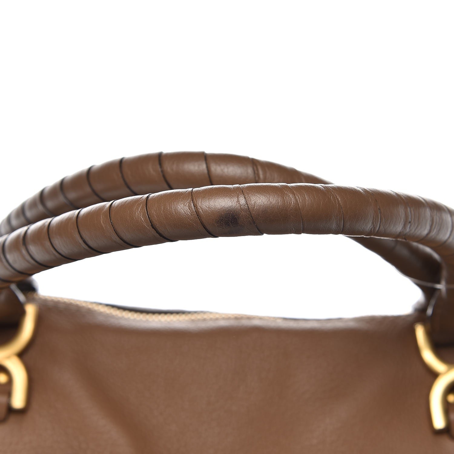 Chloe Calfskin Medium Marcie Satchel Sand Shell 9 of 11