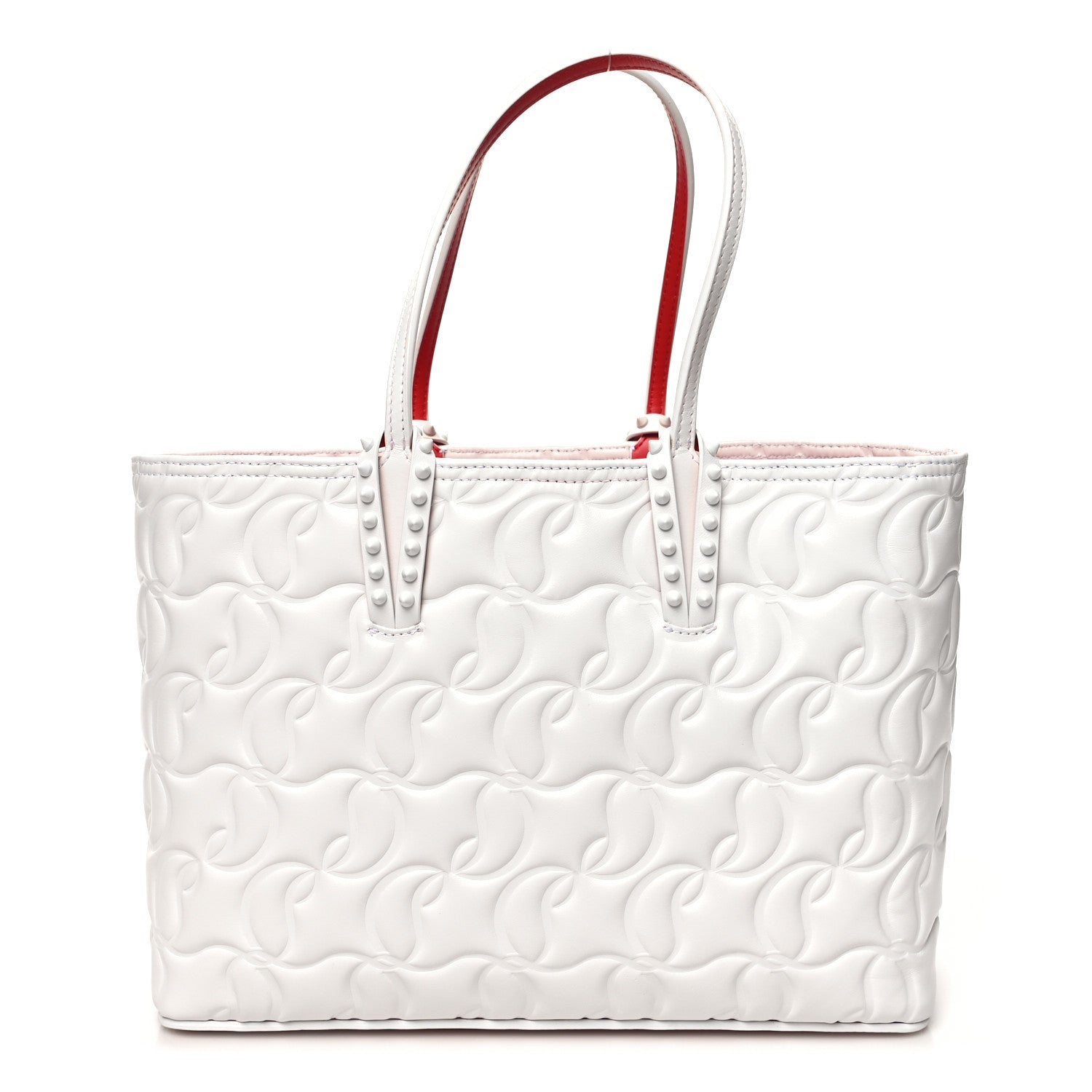 Christian Louboutin Nappa Embossed Small East West Cabata Tote White 3 of 12