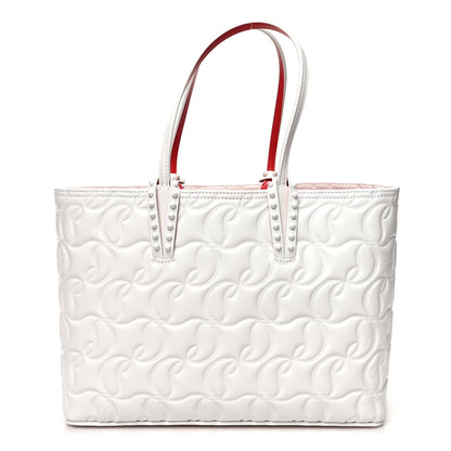 Christian Louboutin Nappa Embossed Small East West Cabata Tote White 3 of 12