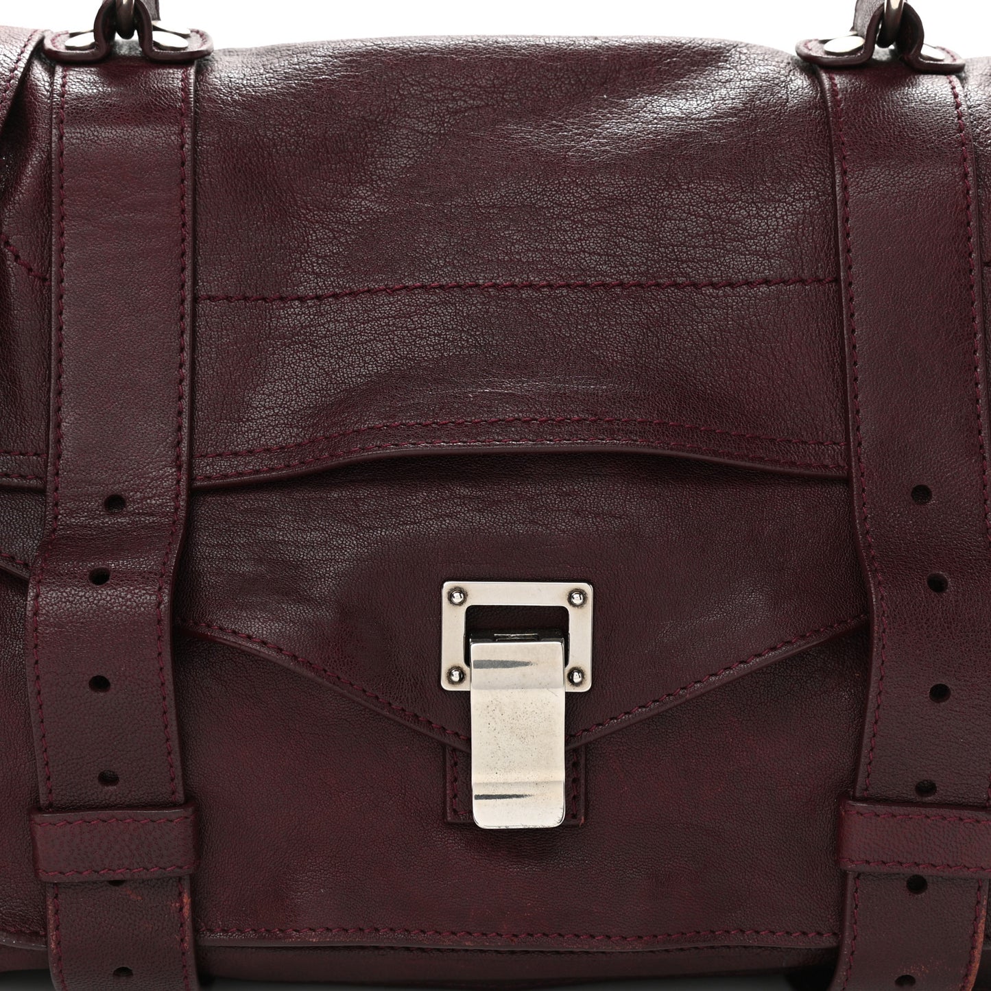 Lambskin Medium PS1 Satchel Burgundy