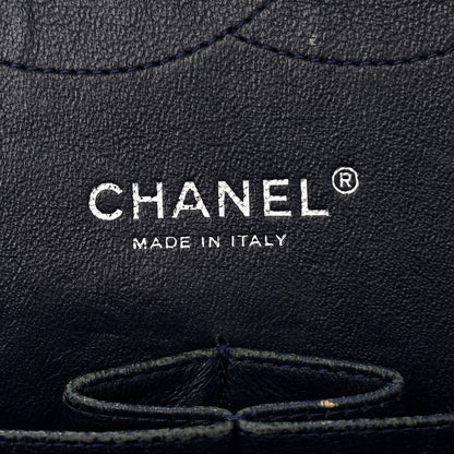 Chanel Caviar Quilted Jumbo Double Flap Navy Blue 6 of 11