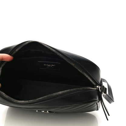Saint Laurent Calfskin Matelasse Monogram Lou Camera Bag Black 5 of 10