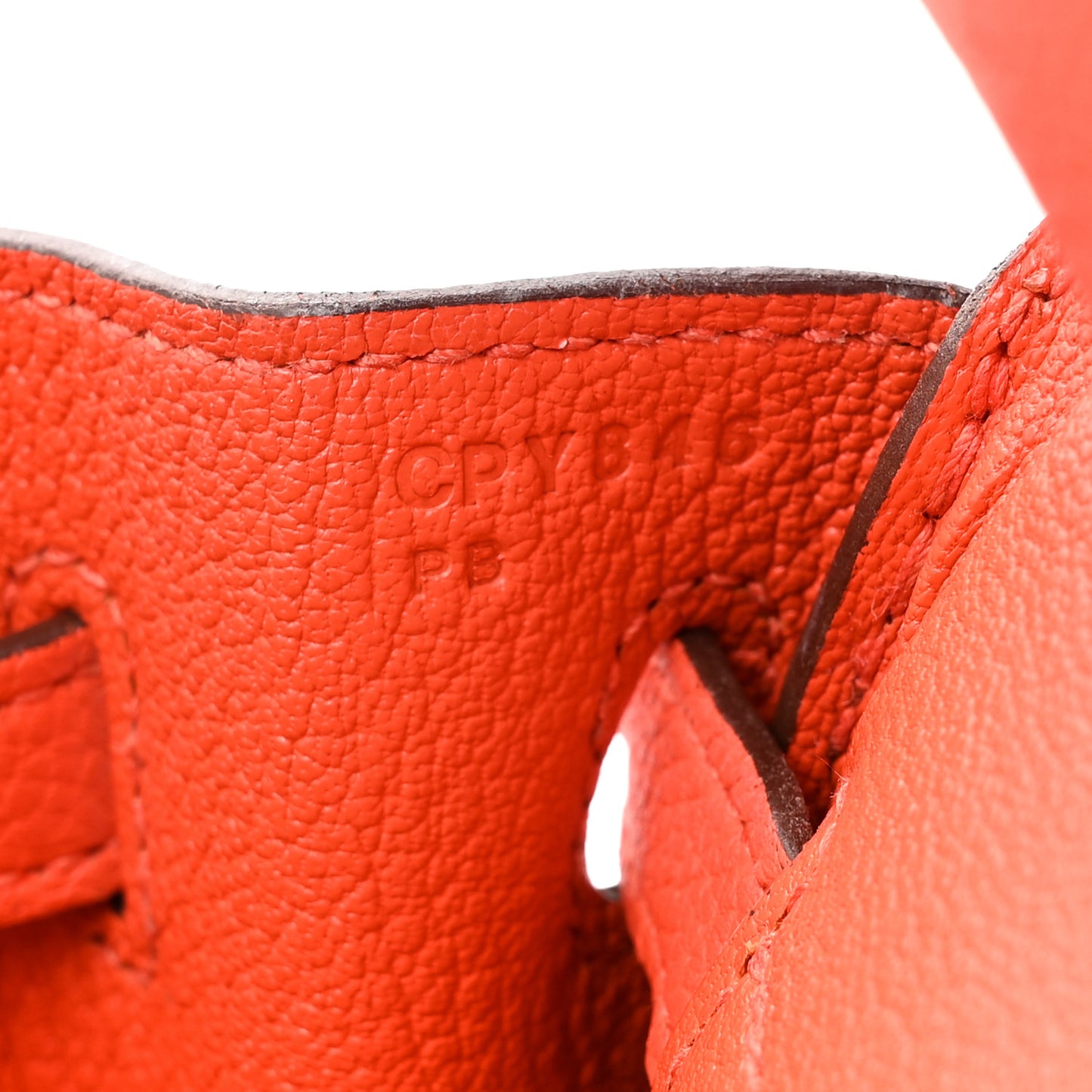 Togo Birkin 25 Orange Poppy
