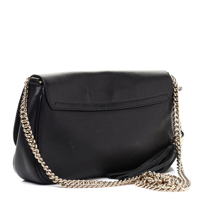 Gucci Pebbled Calfskin Medium Soho Flap Crossbody Black 3 of 13