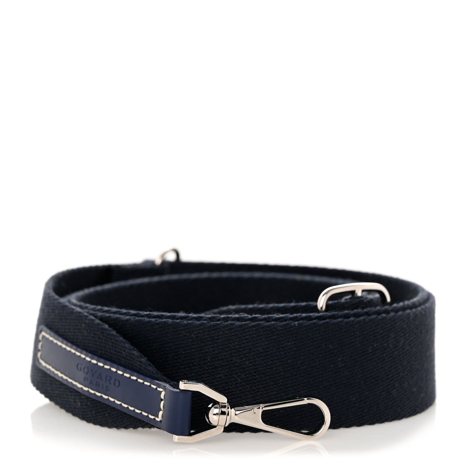 Goyard Canvas Calfskin Adjustable Shoulder Strap Navy 1 of 6