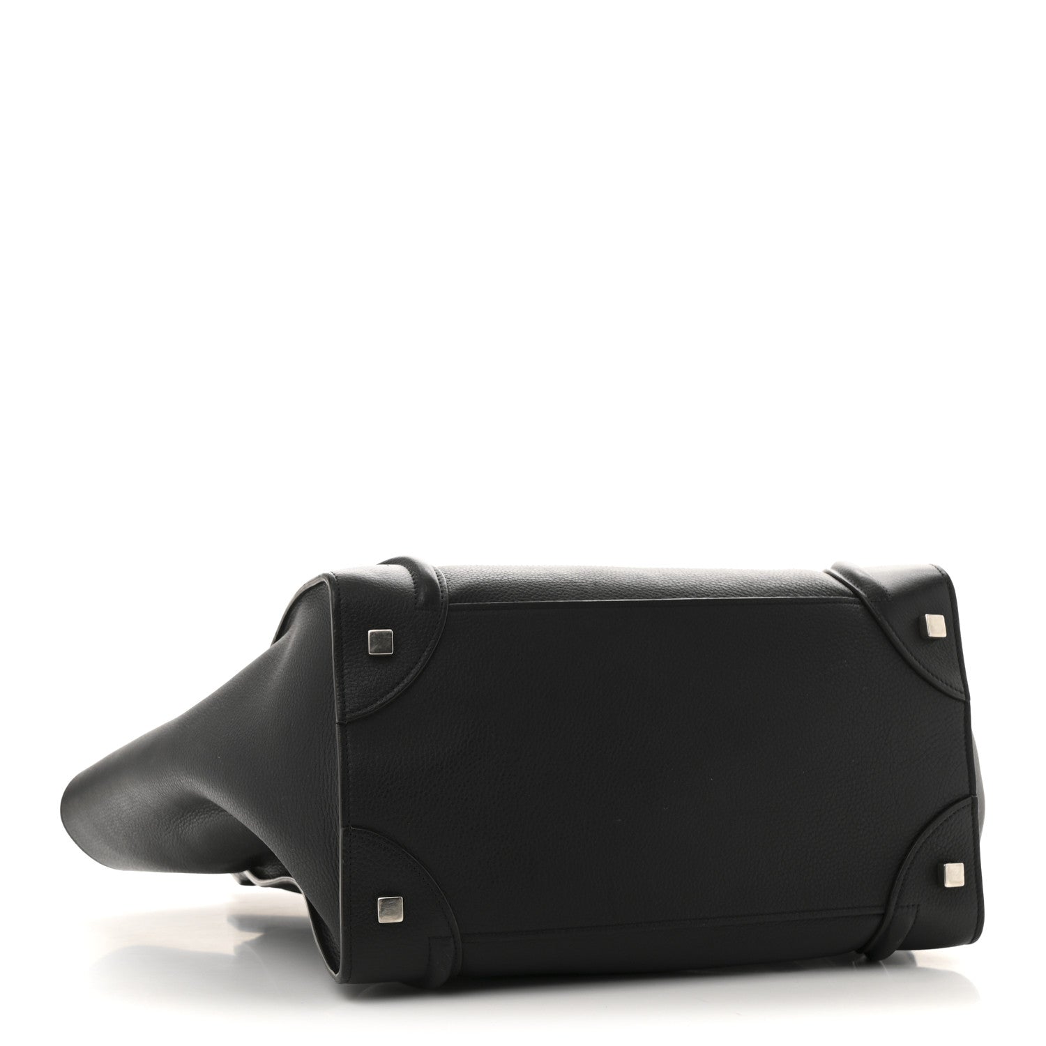 Celine Drummed Calfskin Mini Luggage Black 4 of 13