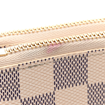 Louis Vuitton Damier Azur Double Zip Pochette 10 of 11