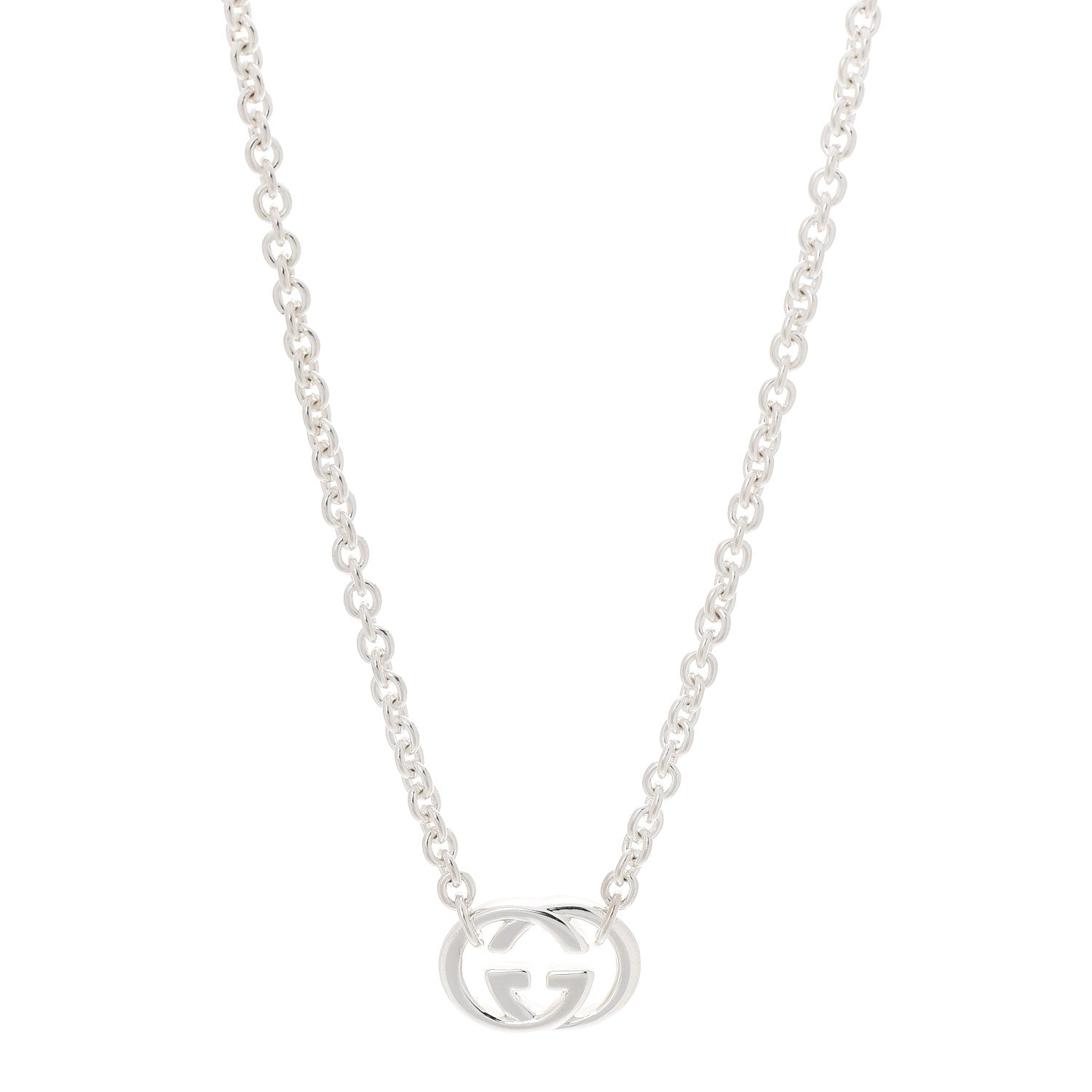 Gucci Sterling Silver Britt Necklace 1 of 5