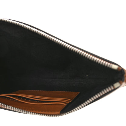 Burberry Mega Check Peyton Crossbody Clutch Bag Saddle Brown 5 of 8
