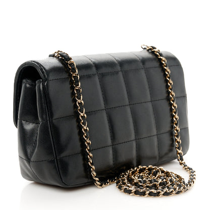 Chanel Lambskin Quilted Mini Chocolate Bar Flap Black 3 of 10