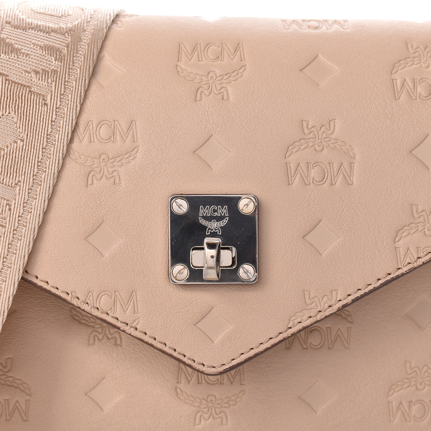 Calfskin Ottomar Monogram Small Original Crossbody Bag New Beige