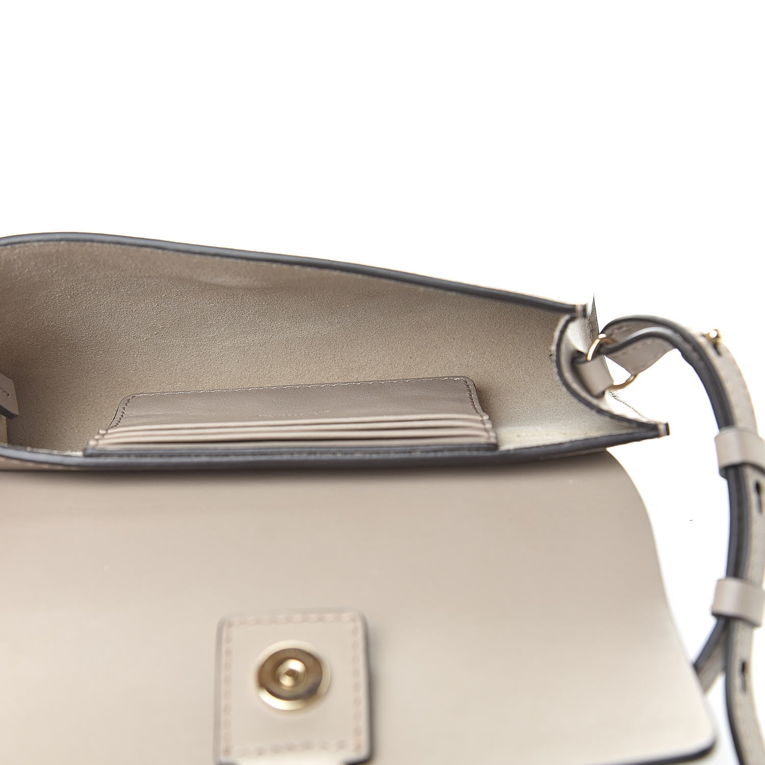 Chloe Suede Calfskin Mini Faye Shoulder Bag Motty Grey 5 of 13