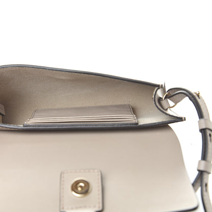 Chloe Suede Calfskin Mini Faye Shoulder Bag Motty Grey 5 of 13