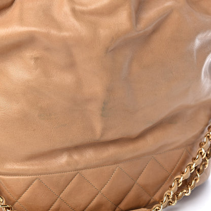 Chanel Lambskin Drawstring Bag Beige 14 of 17