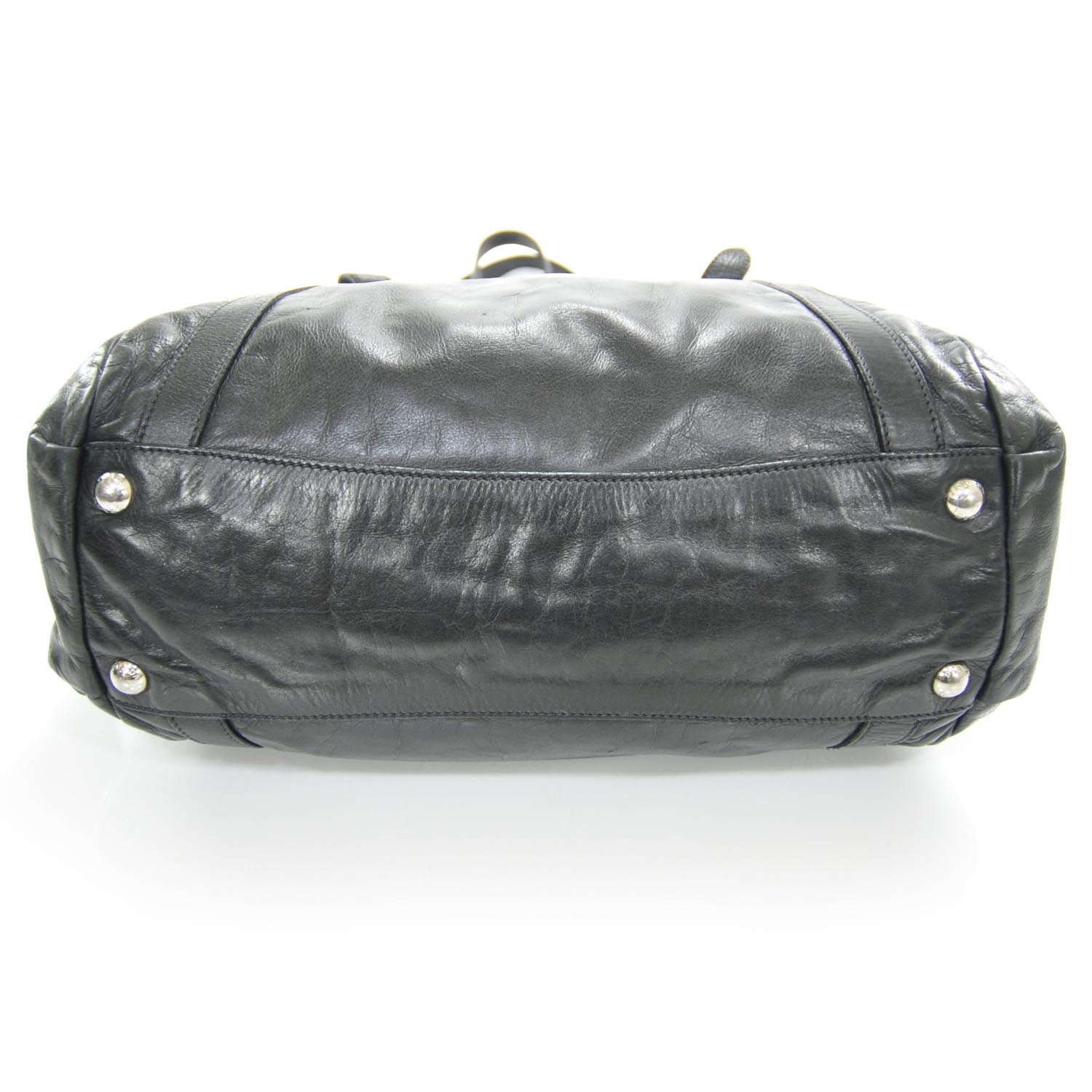 Prada Leather Large New Look Tote Black 4 of 10