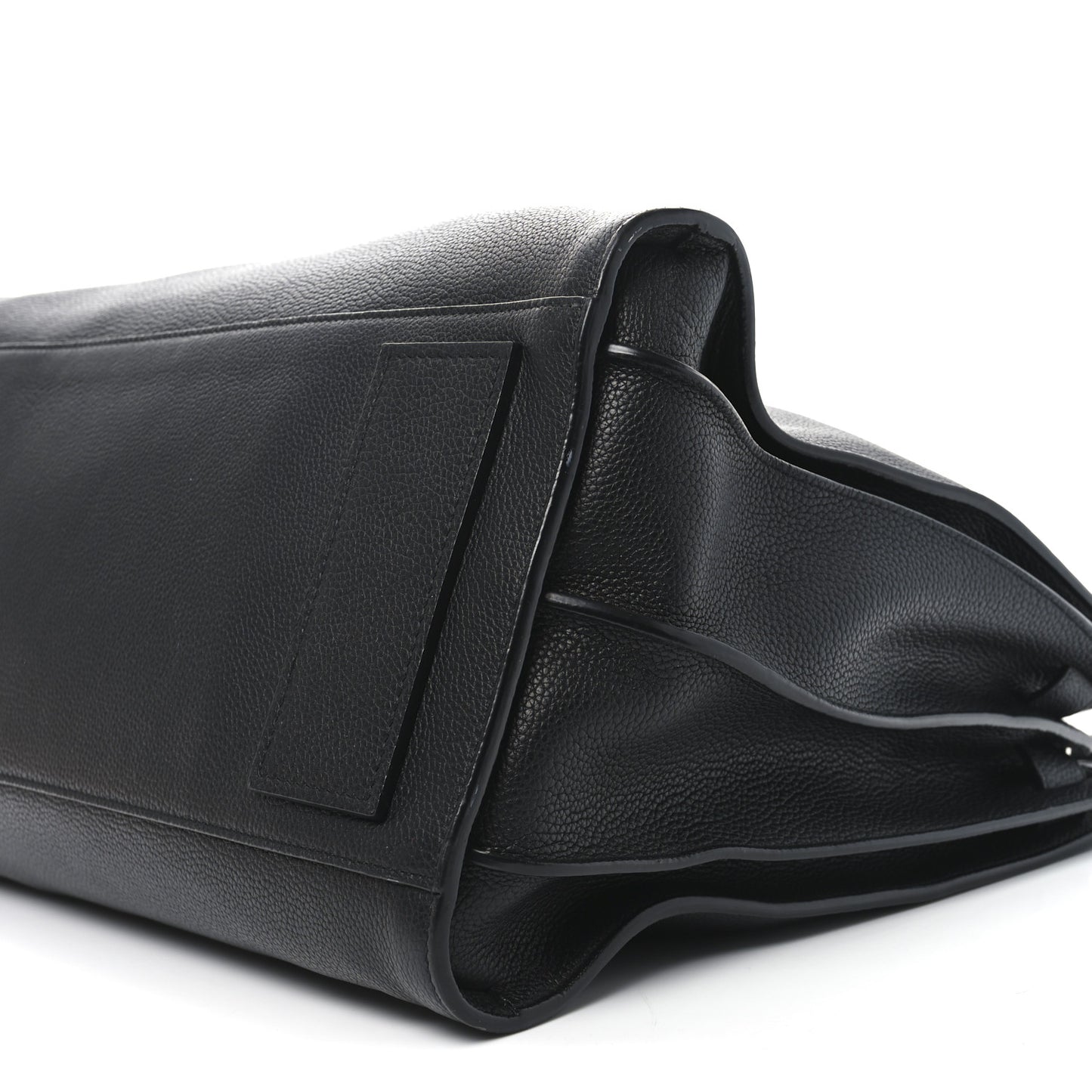 Grained Calfskin Large Souple Sac De Jour Black