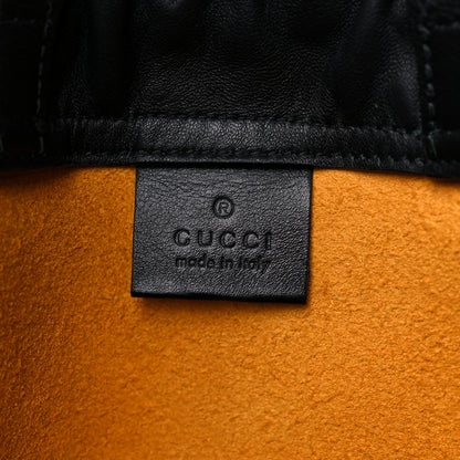 Gucci Calfskin Coco Capitan Logo Drawstring Backpack Yellow 6 of 12
