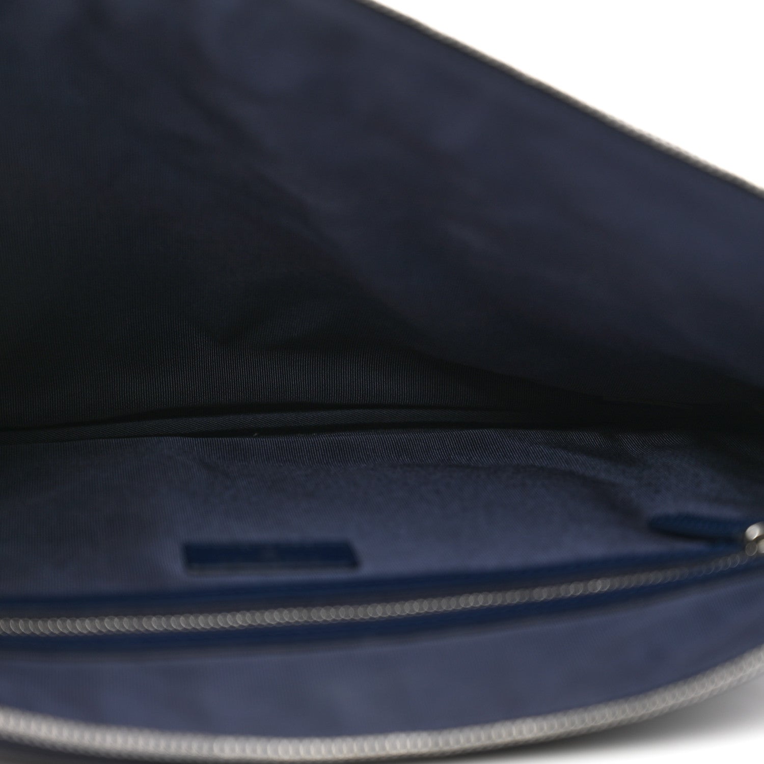 Chanel Caviar Quilted Large Cosmetic Case Navy 5 of 10