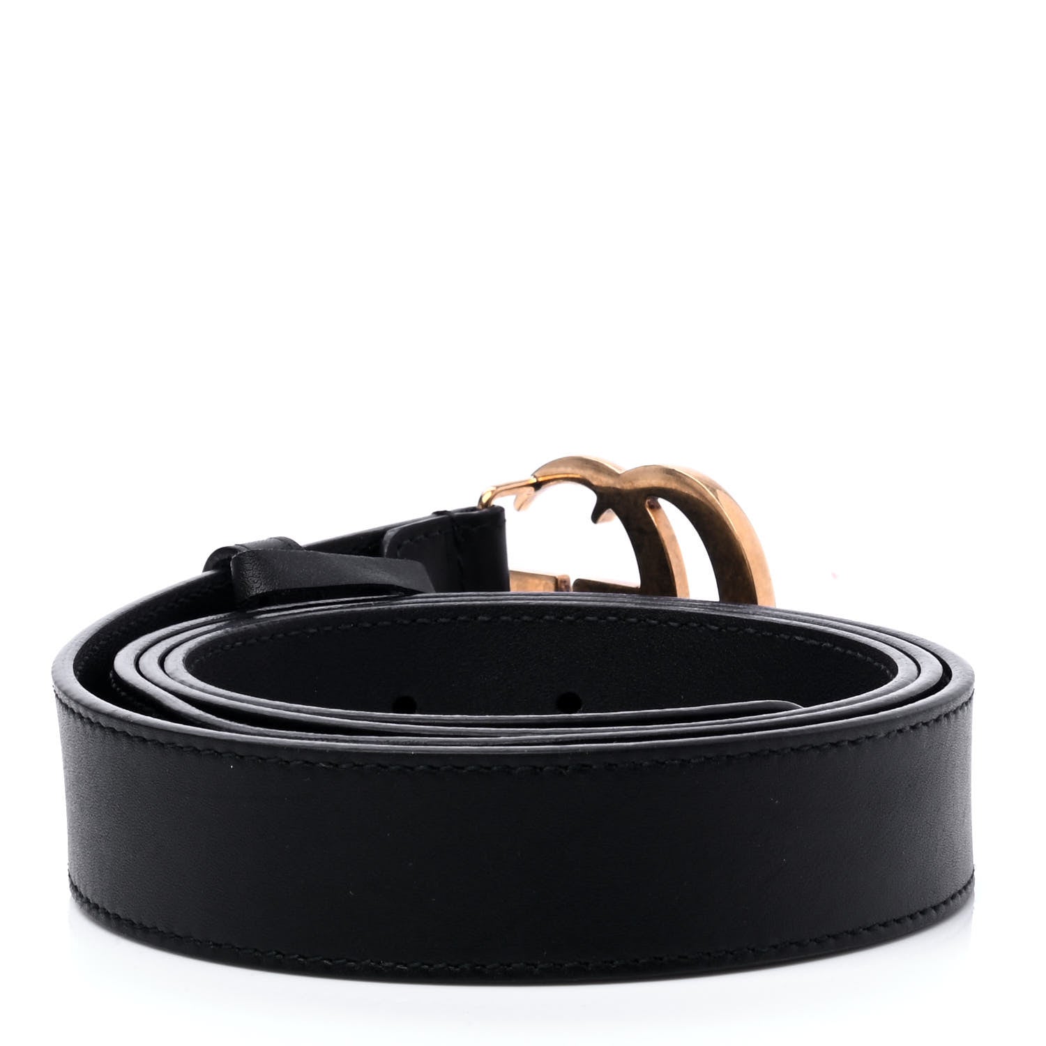 Gucci Moon Calfskin Double G 30mm Belt 115 46 Black 2 of 6
